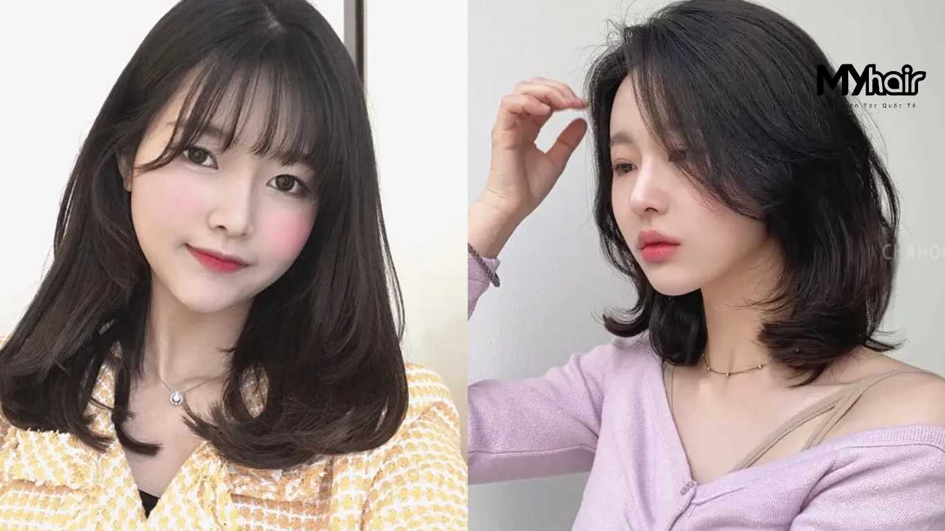 Mặt tròn hợp với kiểu tóc ngắn nào