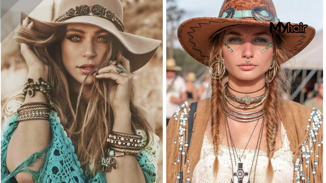 Các kiểu tóc Boho phổ biến