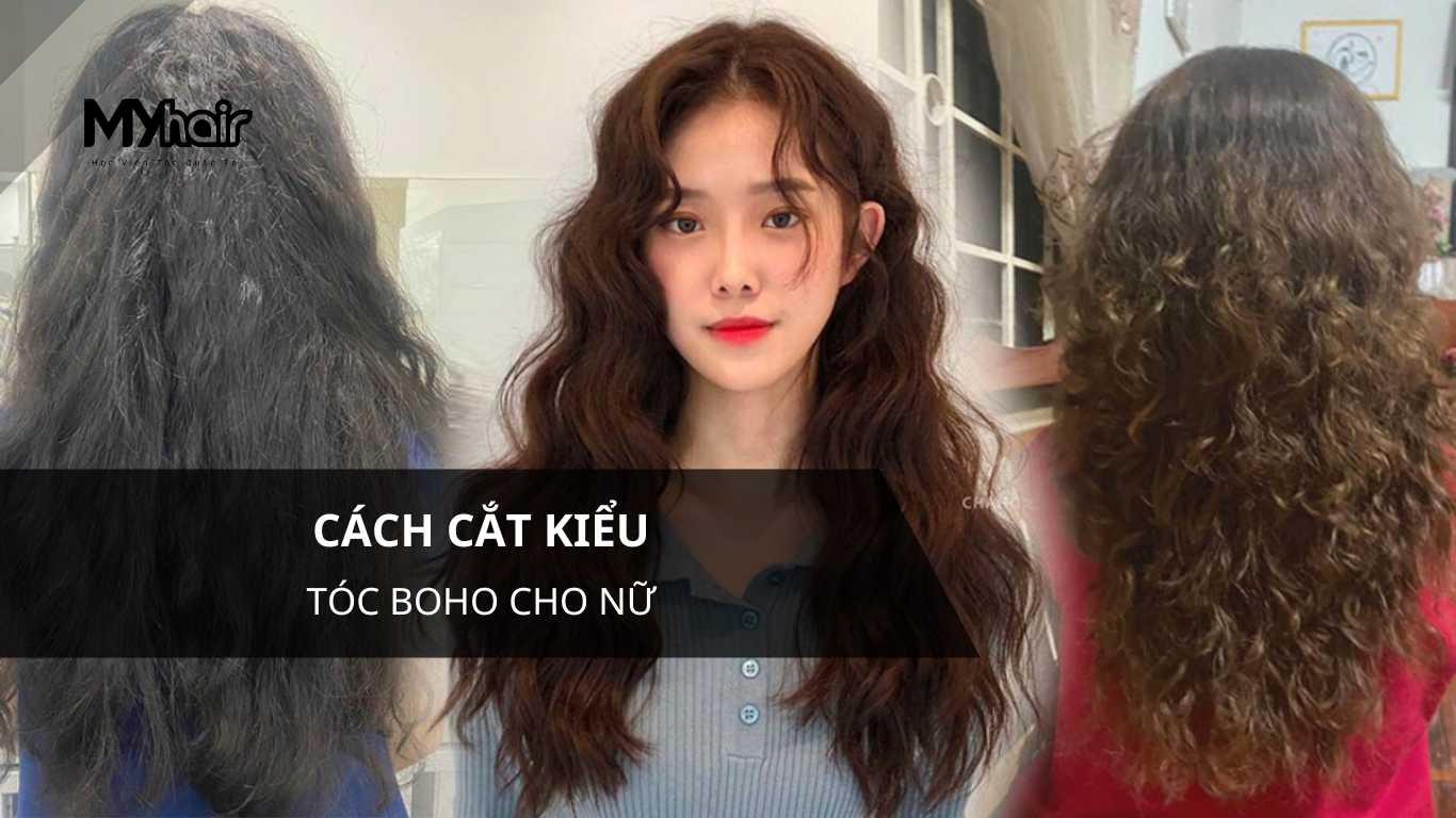 Cách cắt kiểu tóc Boho cho nữ