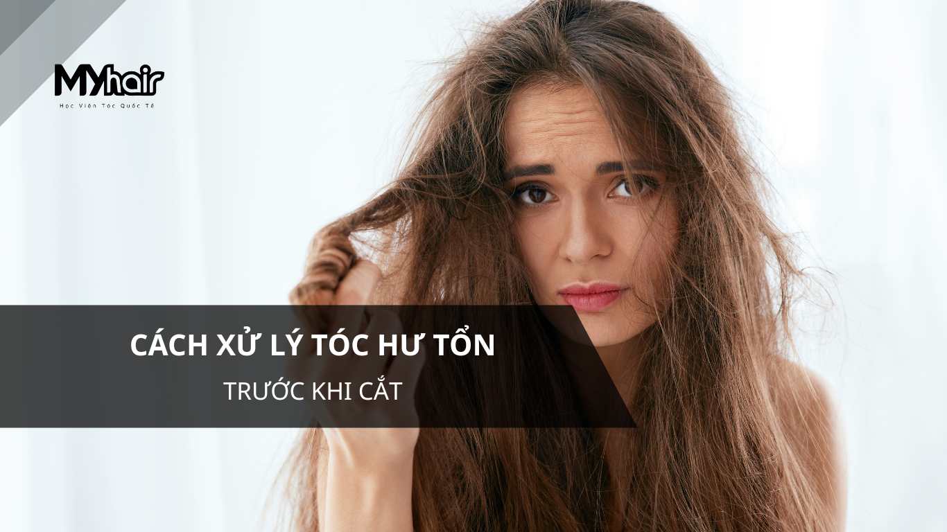 Cách xử lý tóc hư tổn trước khi cắt