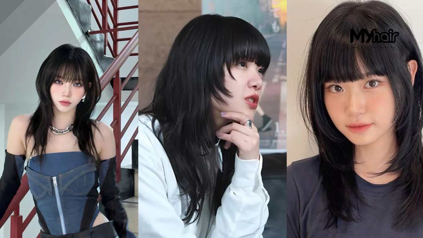 Chuẩn bị trước khi cắt tóc Hime Cut