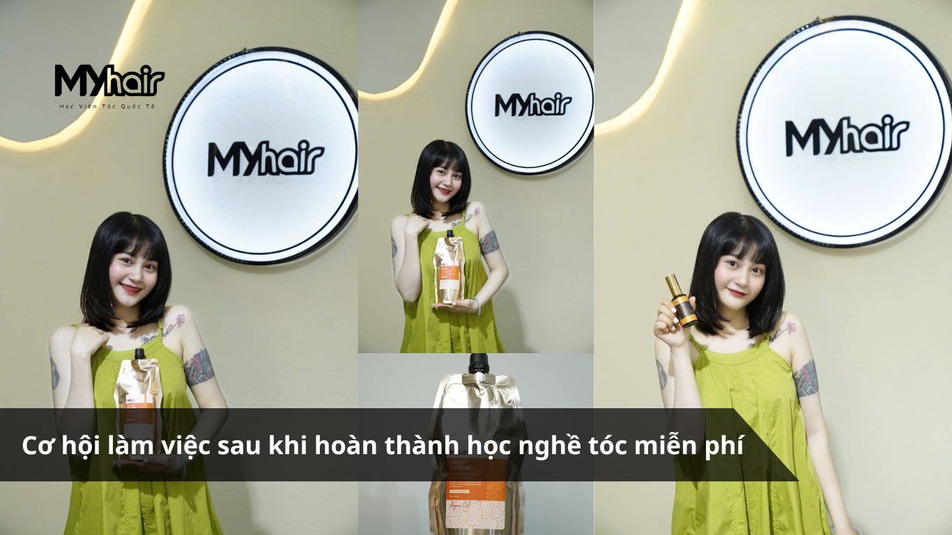 Cơ hội làm việc sau khi hoàn thành học nghề tóc miễn phí