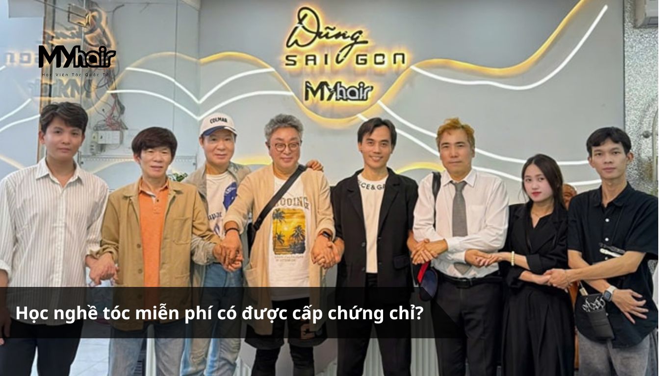 Học nghề tóc miễn phí có được cấp chứng chỉ?