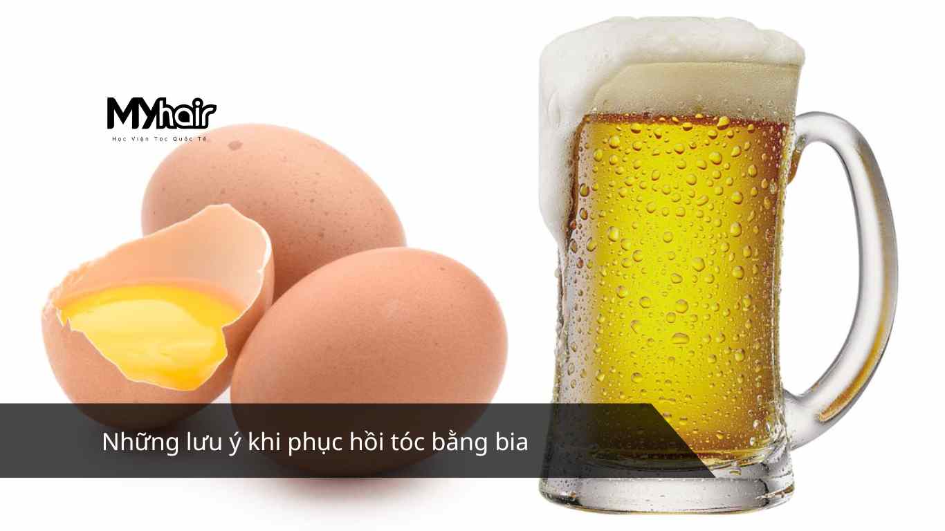 Những lưu ý khi phục hồi tóc bằng bia
