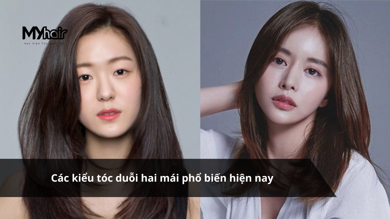Các kiểu tóc duỗi hai mái phổ biến hiện nay