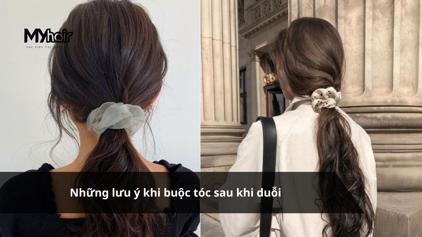 Tóc duỗi bao lâu thì buộc được – Hạn chế buộc tóc khi tóc còn ướt
