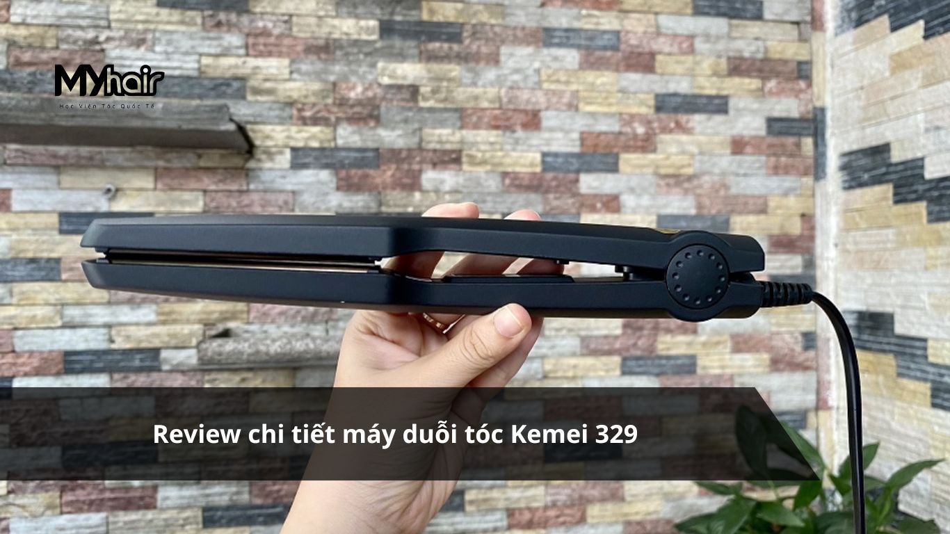 Máy duỗi tóc Kemei 329: Giá rẻ, ổn định