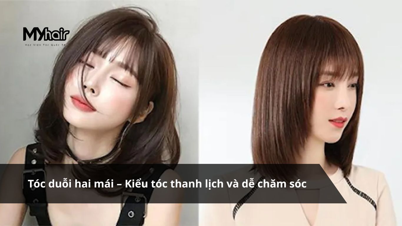 Tóc duỗi hai mái: Kiểu tóc thanh lịch và dễ chăm sóc