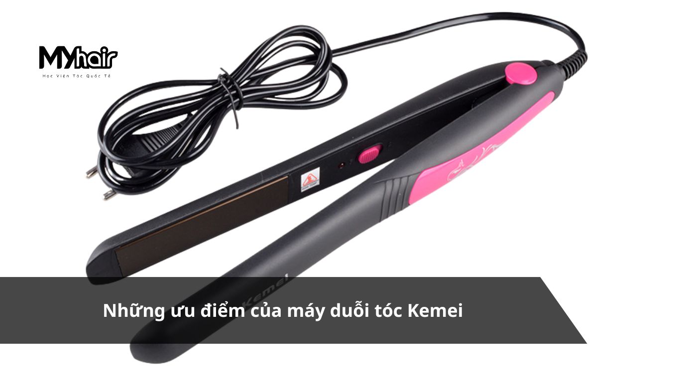 Máy duỗi tóc kemei – Thiết kế gọn nhẹ và dễ sử dụng