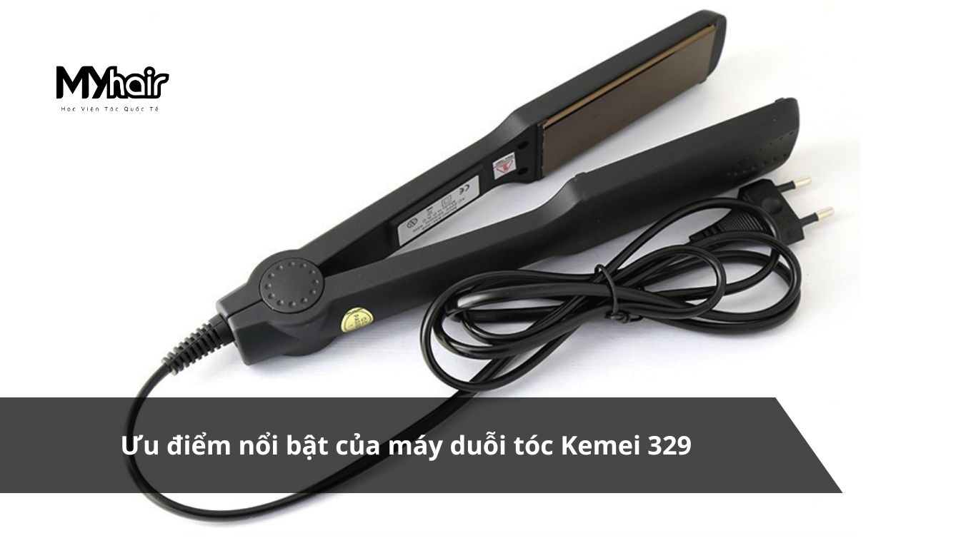 Máy duỗi tóc Kemei 329 – Giá thành phải chăng, độ bền cao