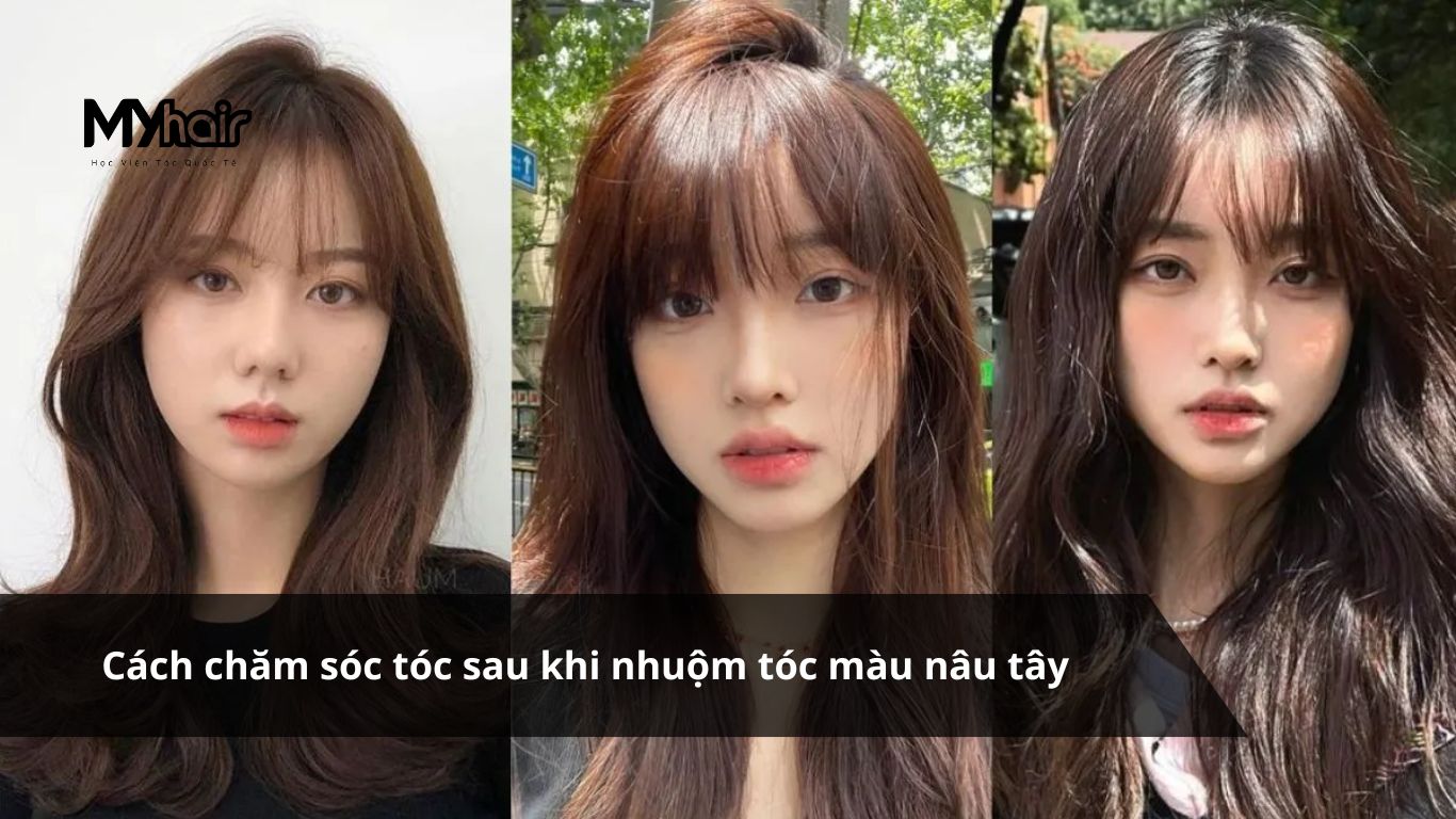 Cách chăm sóc tóc sau khi nhuộm tóc màu nâu tây