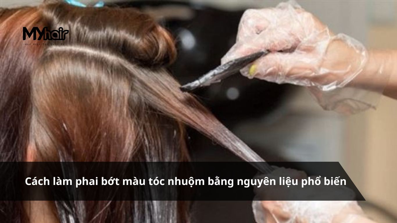Cách làm phai bớt màu tóc nhuộm bằng nguyên liệu phổ biến