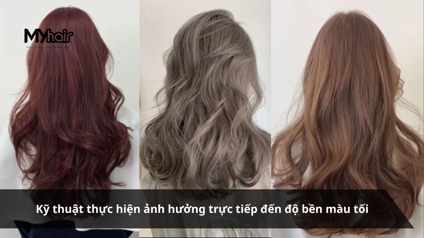 Cách làm tối màu tóc nhuộm – Kỹ thuật thực hiện ảnh hưởng trực tiếp đến độ bền màu tối
