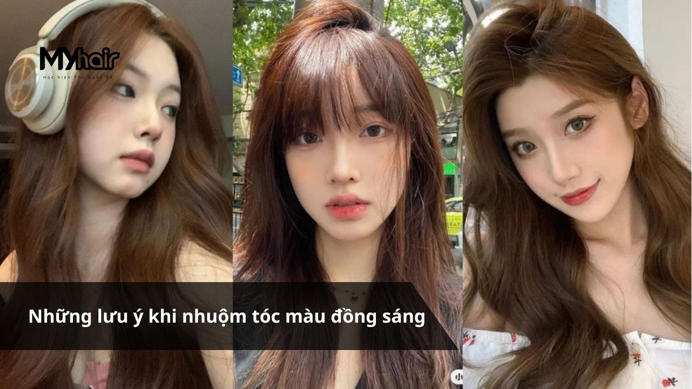 Những lưu ý khi nhuộm tóc màu đồng sáng
