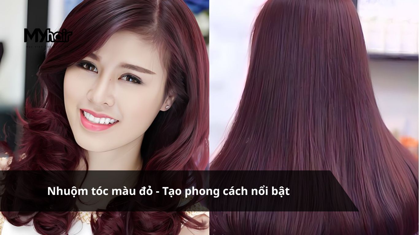 Nhuộm tóc màu đỏ – Tạo phong cách nổi bật