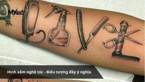 Hình xăm nghề tóc - Biểu tượng đầy ý nghĩa