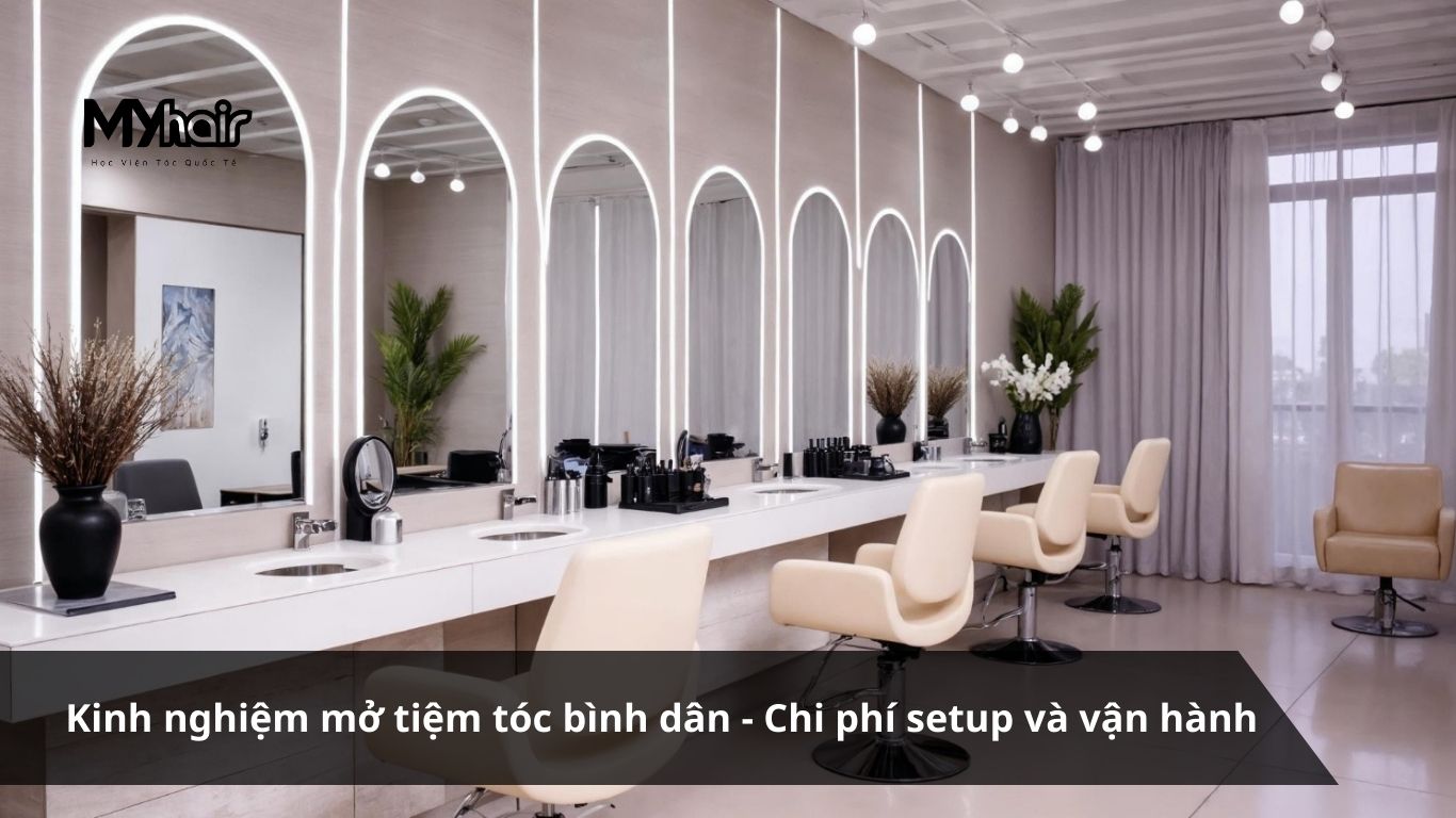 Kinh nghiệm mở tiệm tóc bình dân - Chi phí setup và vận hành