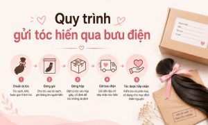 Quy trình gửi tóc hiến qua bưu điện