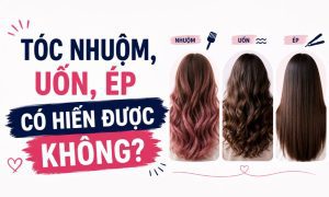 Tóc nhuộm, uốn, ép có hiến được không?