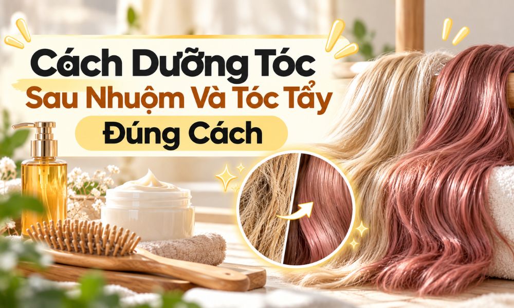 Cách Dưỡng Tóc Sau Nhuộm Và Tóc Tẩy Đúng Cách