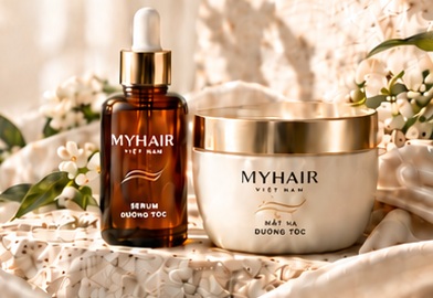 Ảnh minh họa mái tóc uốn tại salon Myhair