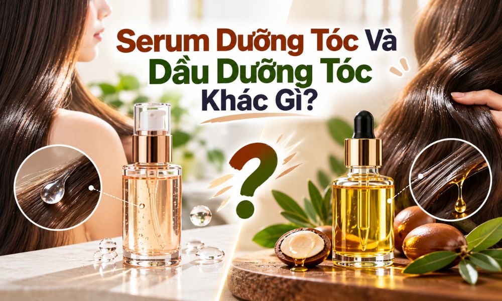 Serum Dưỡng Tóc Và Dầu Dưỡng Tóc Khác Gì?