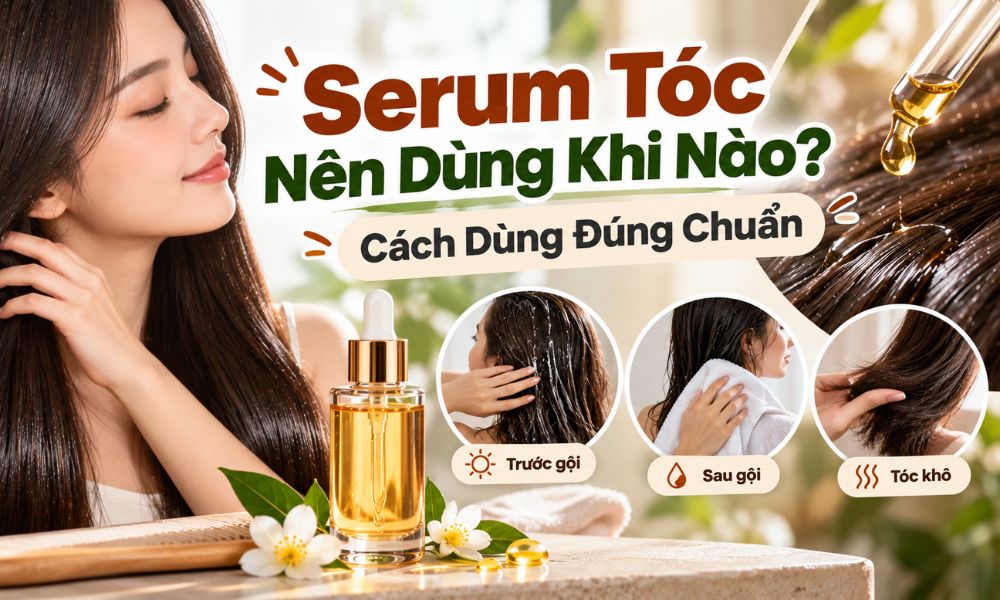 Serum Tóc Nên Dùng Khi Nào? Cách Dùng Đúng Chuẩn