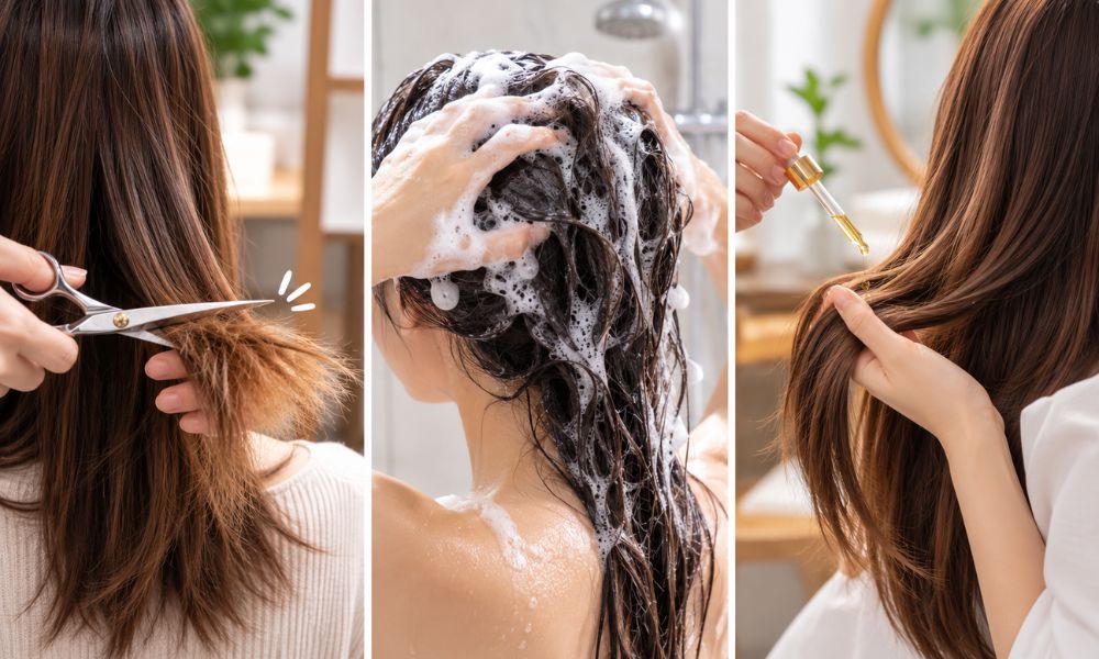 Tóc Chẻ Ngọn – Dưỡng ẩm và bảo vệ tóc từ bên ngoài